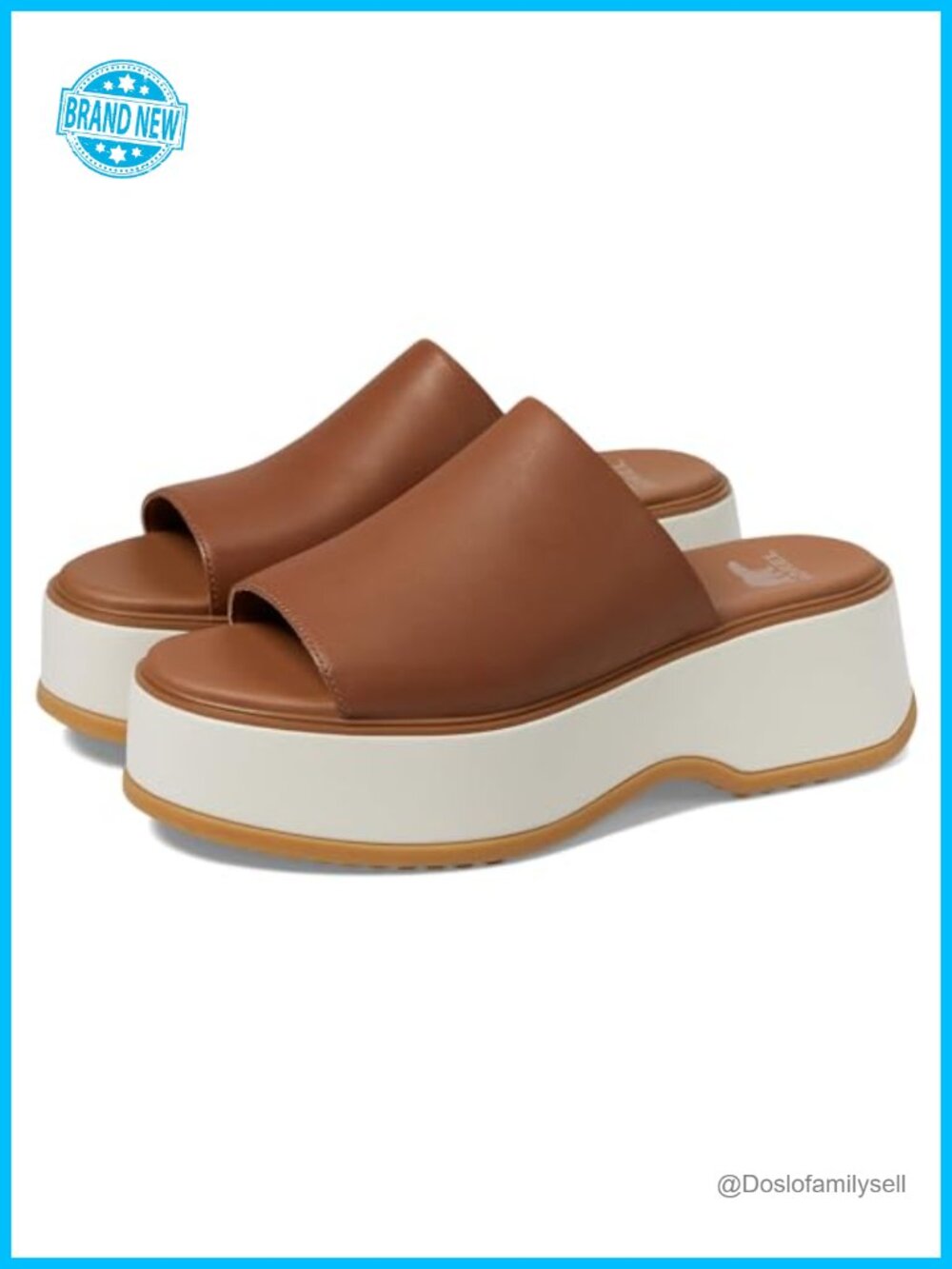 SOREL Dayspring Slide Sandal Platform Leather Slip On Women's